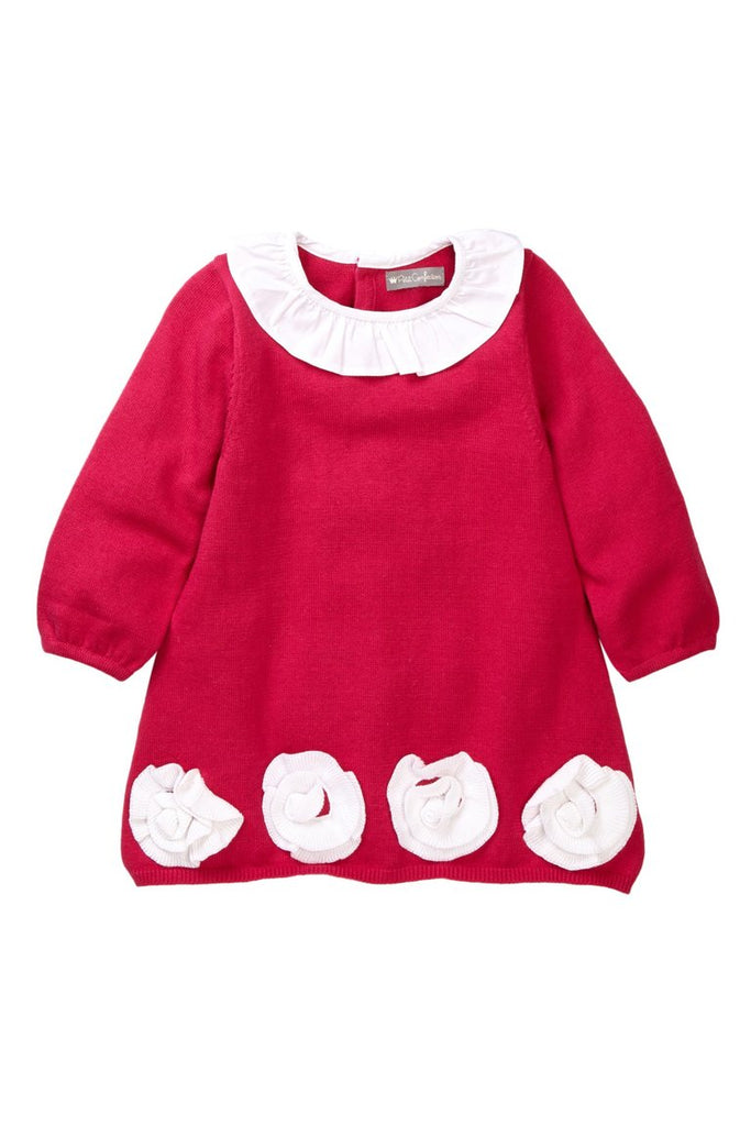 Baby Girls Multicolor Jacquard Knit Cardigan – Petit Mignon