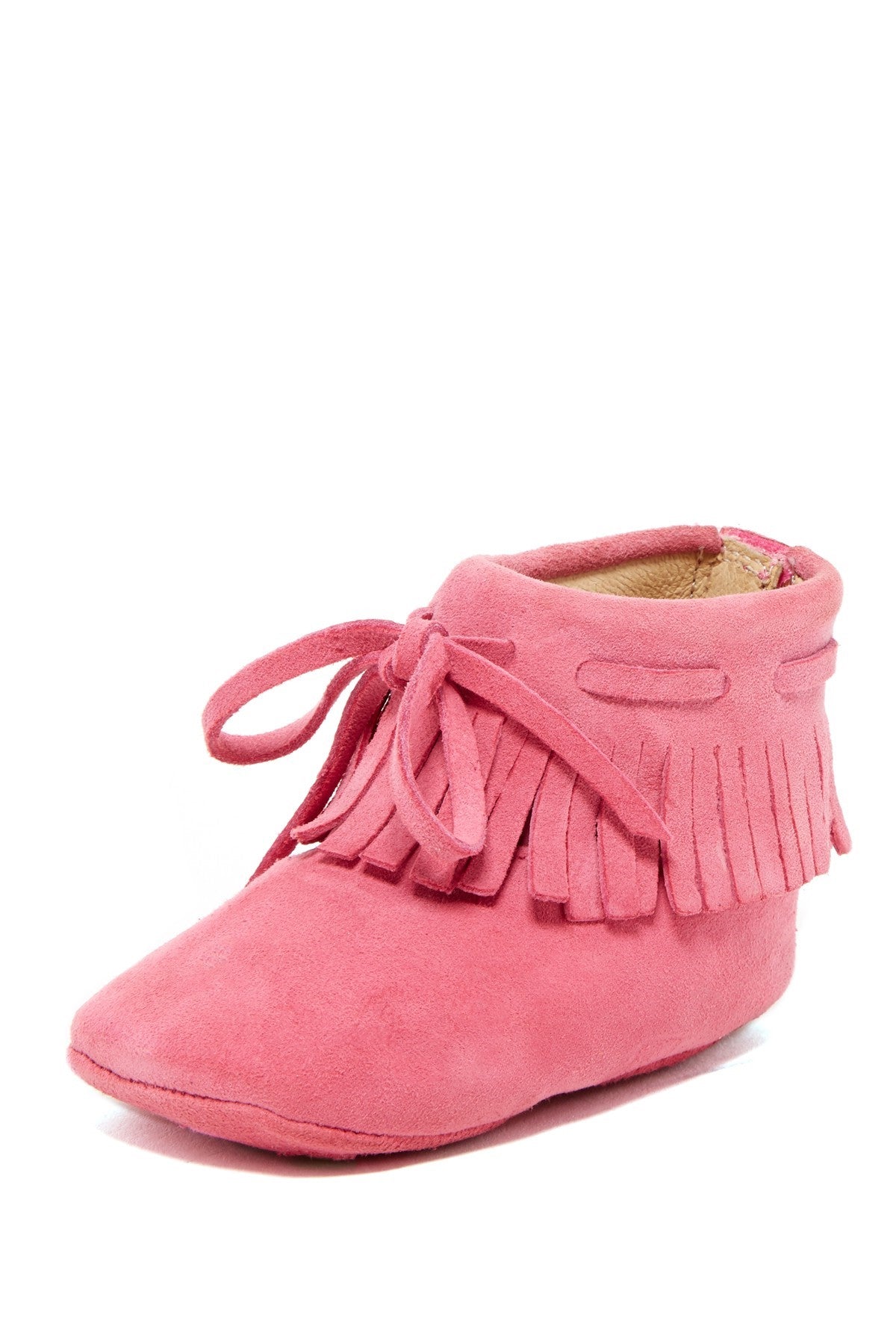 Girls pink cheap fringe boots